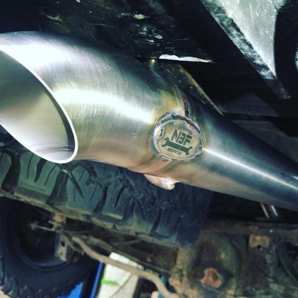 Land Cruiser 100 Series (4.2 Turbo Diesel) NBF 3" High-Flow Stainless Exhaust